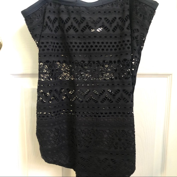 Black lace bathing suit,one piece, US 6 - Picture 9 of 9